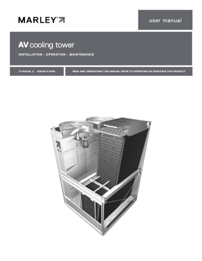 AV6800 Cooling Tower IOM User Manual