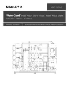 WaterGard IOM User Manual models WG037 through WG091
