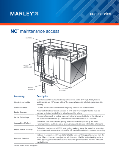 Marley NC Cooling Tower Maintenance Access
