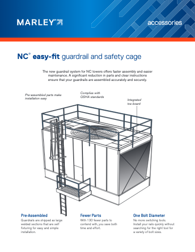 Guardrail System for Marley NC Cooling Tower