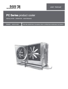 SGS PC Series Product Cooler IOM User Manual