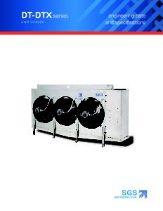 SGS DT-DTX Series Unit Cooler