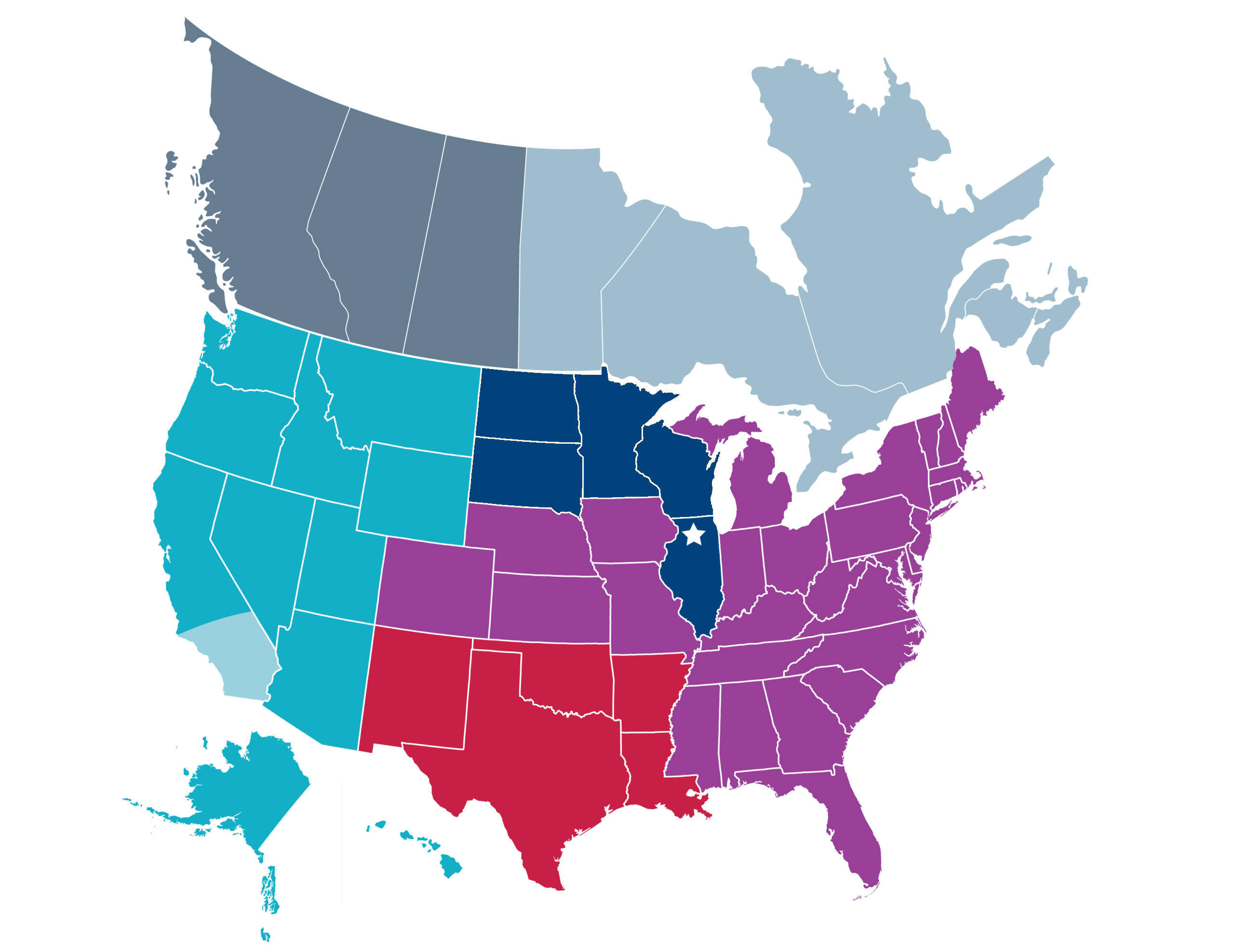 SGS Industrial Refrigeration Sales Map