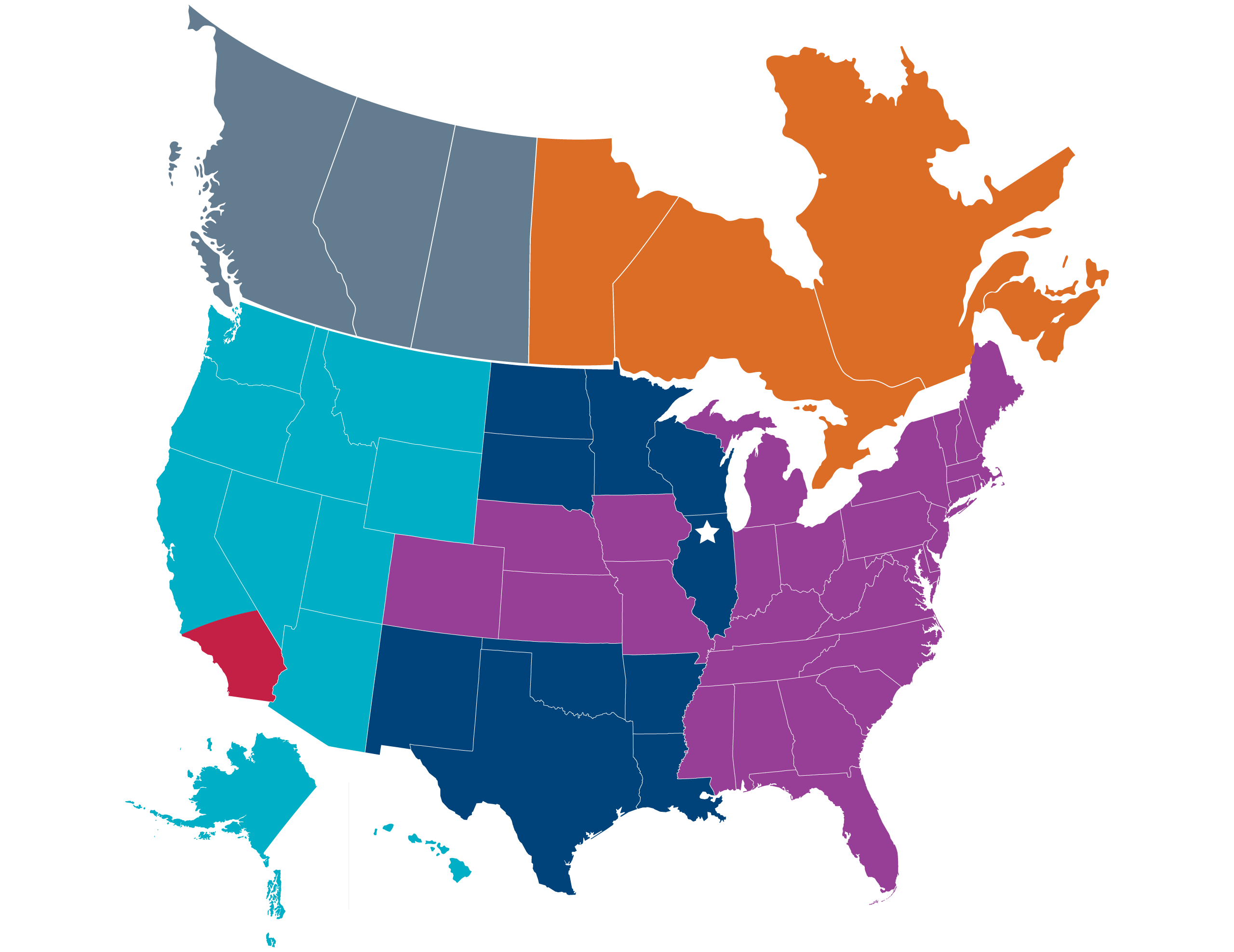 SGS Industrial Refrigeration Sales Map