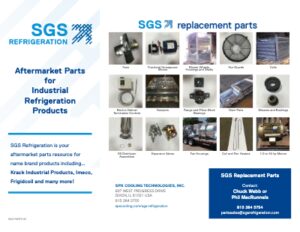 SGS Refrigeration Industrial Evaporator Parts