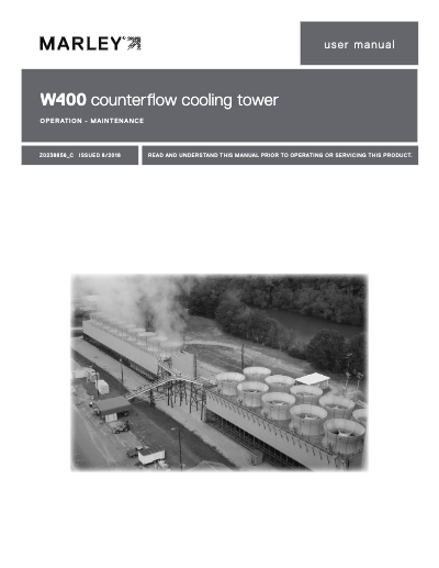 Class W400 Counterflow Tower Manual