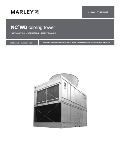 Marley NCWD Tower User Manual