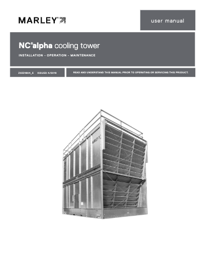 Marley NC Alpha Cooling Tower User Manual
