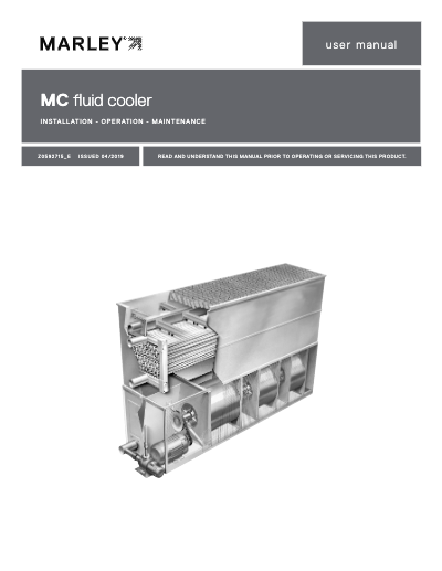Marley MC Fluid Cooler User Manual