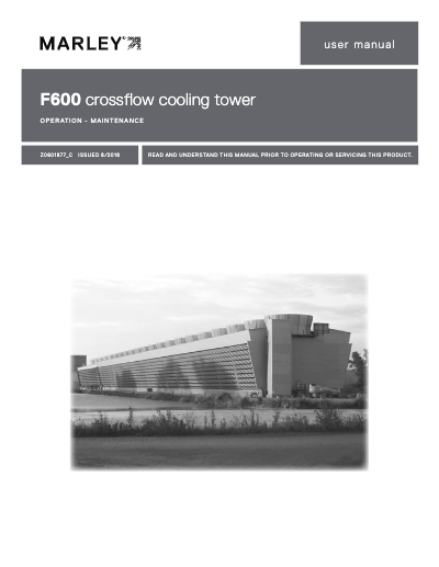 Class F600 Cooling Tower Manual