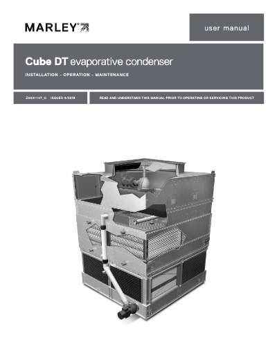Cube DT Evaporative Condenser IOM User Manual