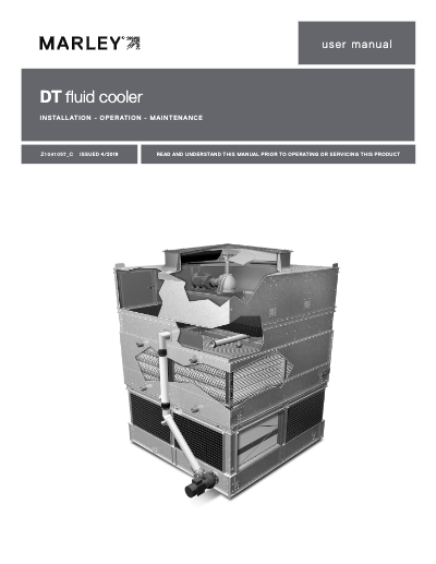 DT Fluid Cooler IOM User Manual