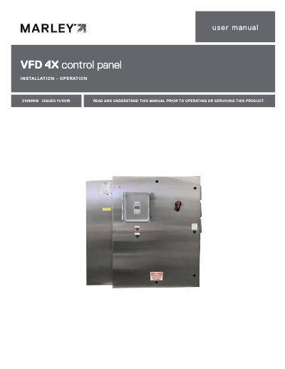 VFD 4X control panel User Manual