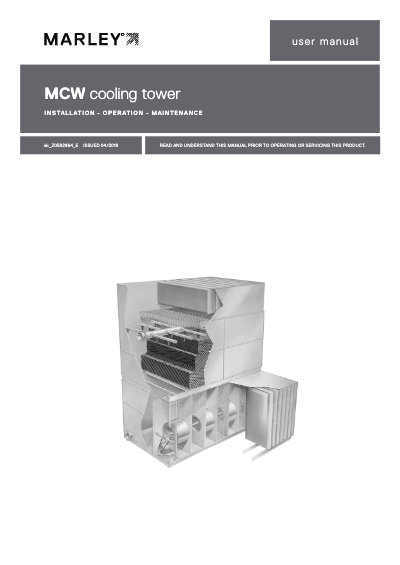 Marley MCW Cooling Tower User Manual